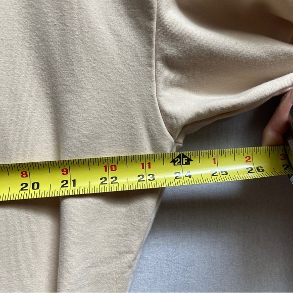 Smash and Tess Cotton Malibu Cinch Bestie Shorty Hoodie Beige Romper size XL - Picture 13 of 16